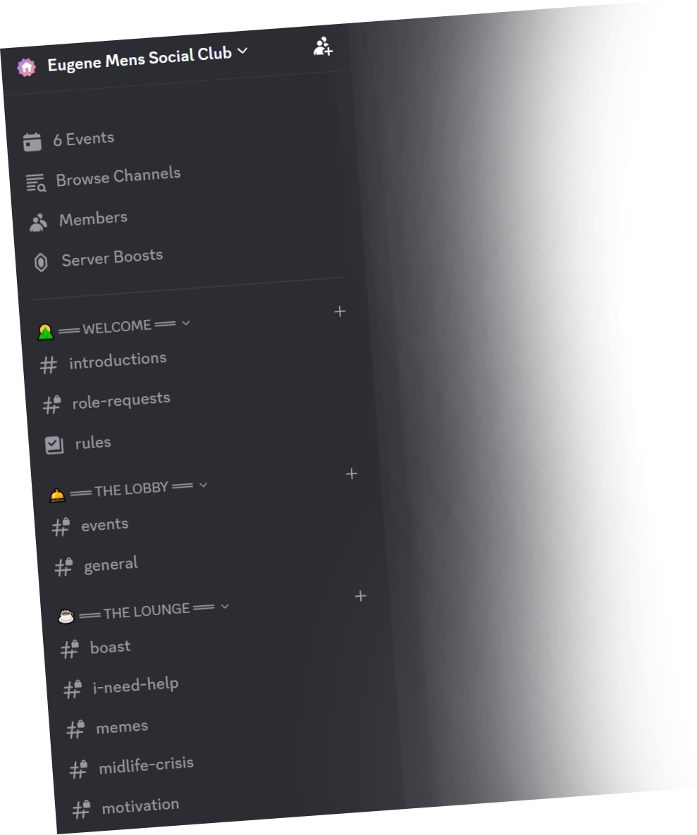 A look inside the club's Discord server