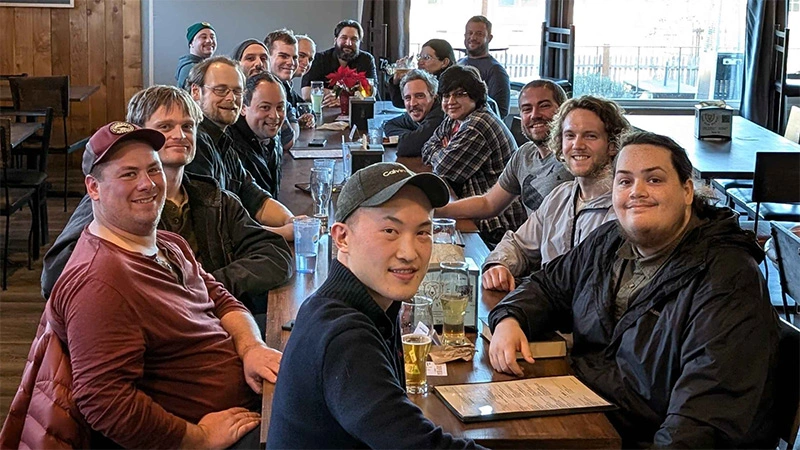 The group at a Sunday meetup